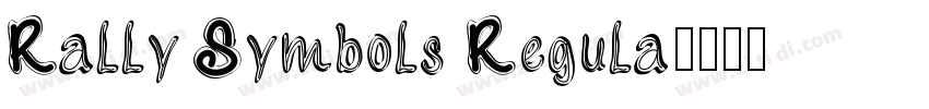 Rally Symbols Regula字体转换